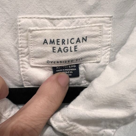 American Eagle Shirt Womens Size XL Tie Dye Oversized Fit Long Sleeve Button Up - Picture 2 of 7